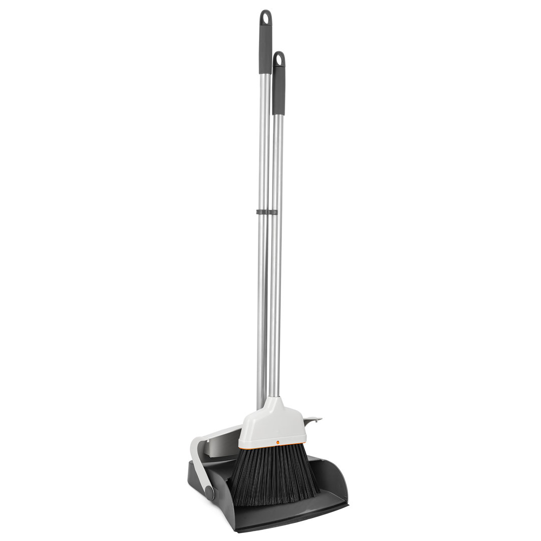 2-Piece Broom and Dustpan Set, Compact Foldable RV Sweep Set
